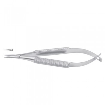 Barraquer-Troutman Micro Needle Holder Straight - Extra Delicate - Round Handle Stainless Steel, 10 cm - 4"